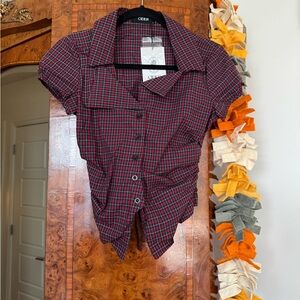 Cider Black and Red Checkered Men's Shirt